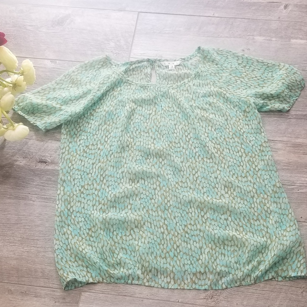 CAbi Blouse Light sheer fabric XS